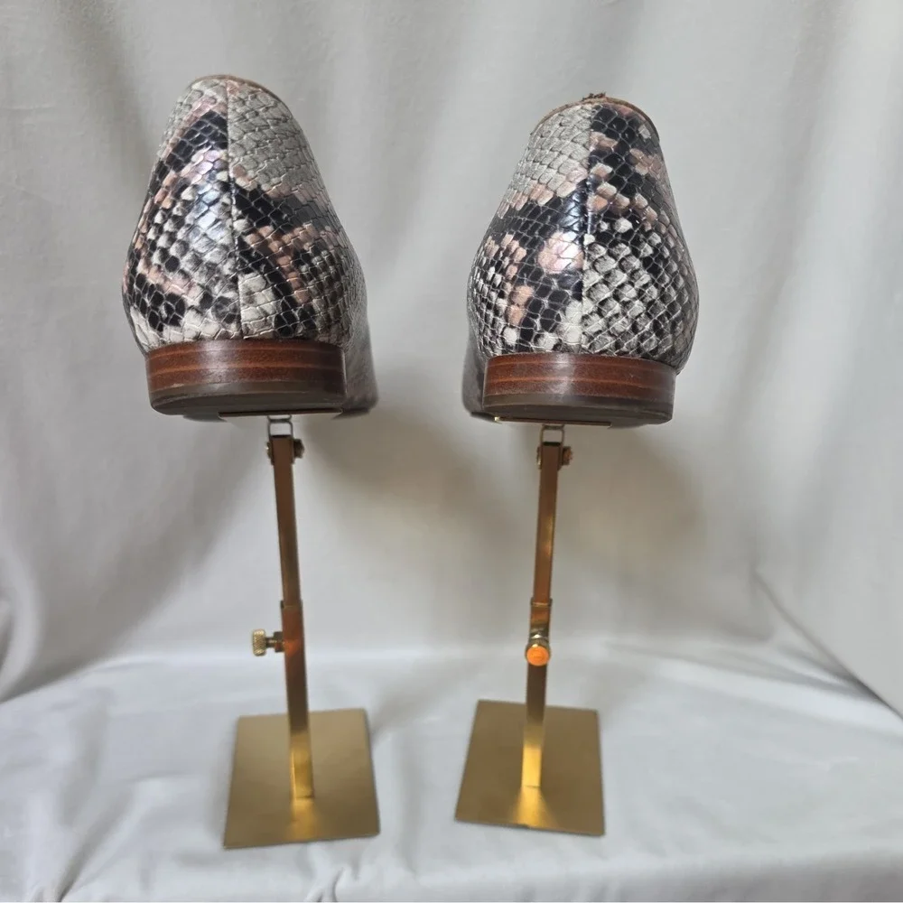 Cole Haan Snake Print Slingback Block Heel Pointed Toe Shoes Sz 9.5